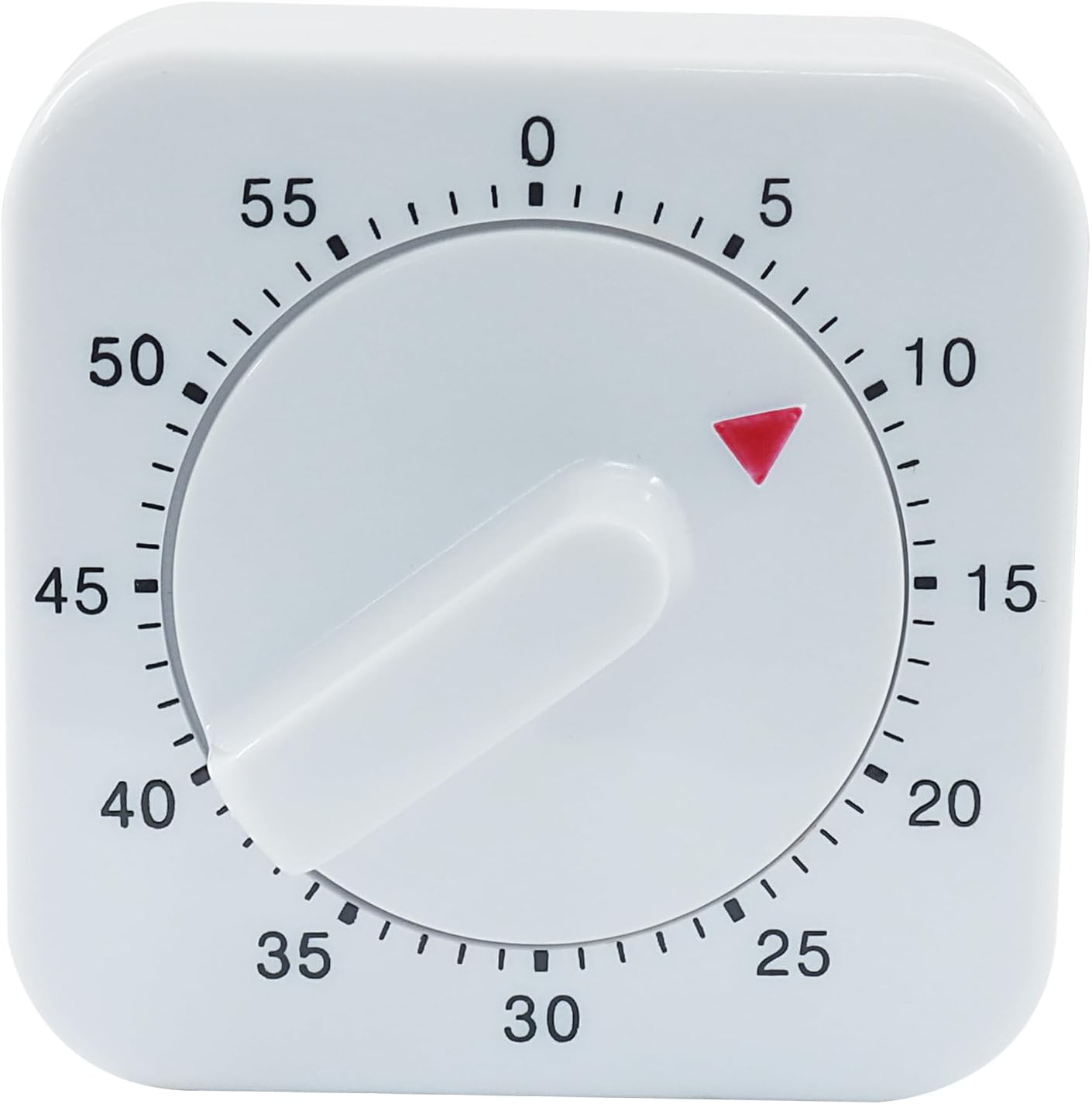 60 Minute Mechanical Kitchen Timer, White