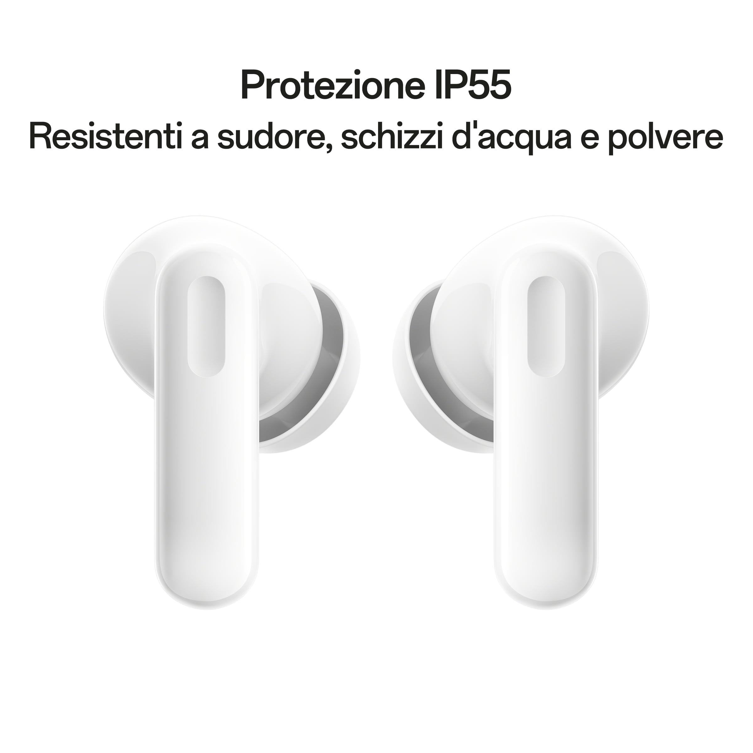 OPPO Enco Buds3 Pro Auricolari True Wireless, 54h Autonomia, Driver 12.4mm, BT 5.4, IP55, Bianco