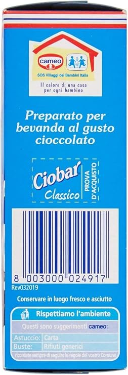 Cameo Ciobar Hot Chocolate Drink Beverage Powder 125gr, Pack of 5