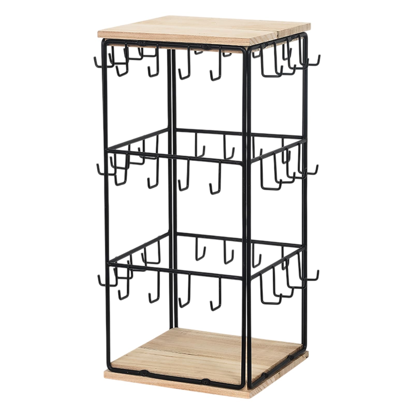 RAFGALDEX Multiple Tiered Earring Display Stand Unique Jewelry Display Stand Organizers with 48 Hooks for Home or Shop Decors Earring