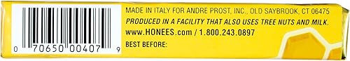 Miniatura 4 de Honees Gotas rellenas de miel y limón para la tos, rellenas de miel, mentol, limón y eucalipto, nada artificial, pastillas naturales para el dolor