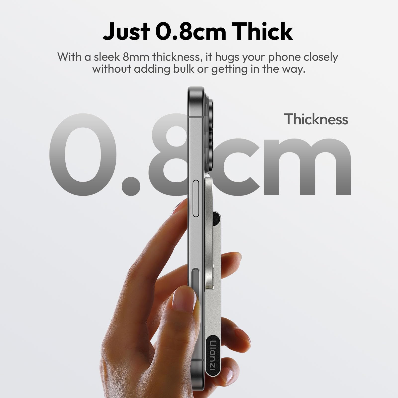 ULANZI MA60 Treppiede magnetico per telefono, Mini treppiede smartphone in alluminio con magnete bifacciale 14N, Porta telefono scrivania, Compatibile con iPhone 17,16,15,14,13,12 Samsung Xiaomi