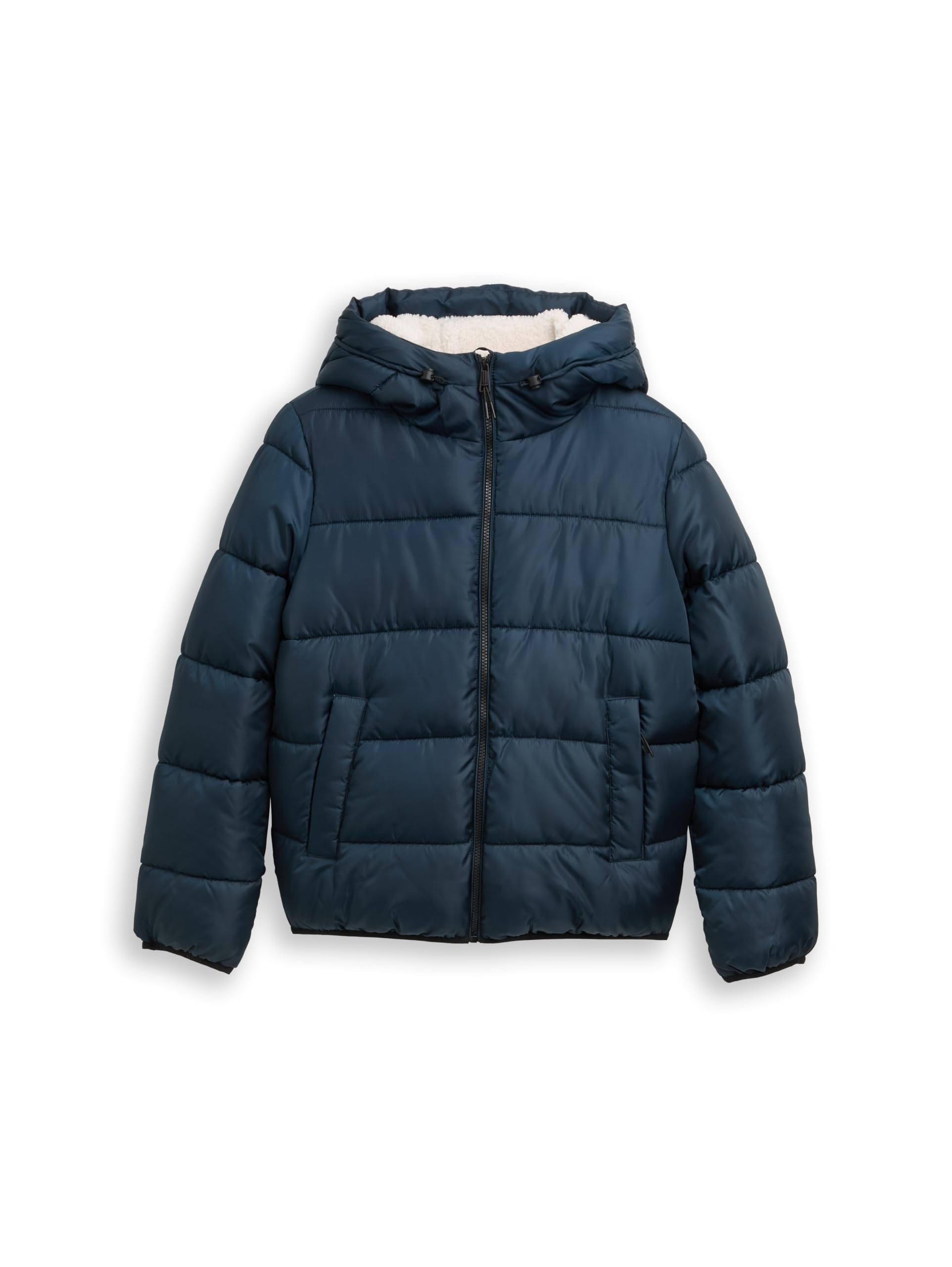 TOM TAILOR Denim Damen Puffer-Jacke mit Kapuze