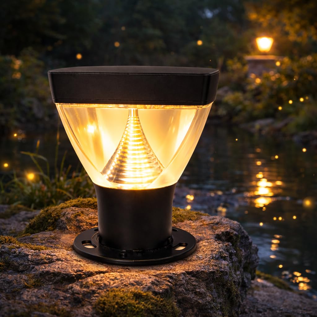 Luxury Moon 20W LED Gate Light Outdoor Waterproof, Warm White Modern Pillar Lamp for Main Gate, Boundary Wall, Farmhouse, Garden Entrance & Driveway, Decorative Outdoor Post Light for Home Exterior-image-14