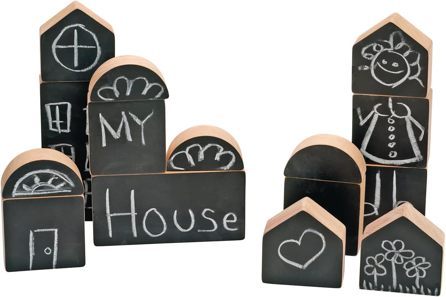 Excellerations CHALKBLK Chalkboard Blocks (Pack of 15)