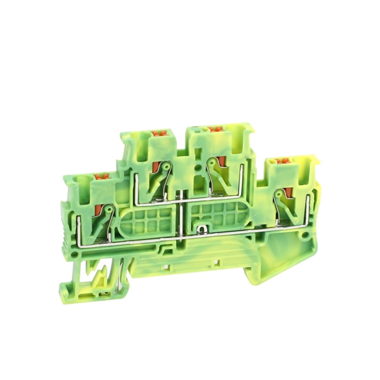 Morsettiera di terra a doppio livello PTTB 2.5-PE per guida DIN da 2,5 mm², cavo di terra a due strati, 5/10 unità(10 Pcs)