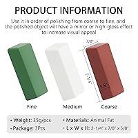 Vista 2 de SCOTTCHEN Mini Compuestos de corte para pulir 4 onzas - Verde Fino/Blanco Medio/Rojo Grueso - Paquete de 3