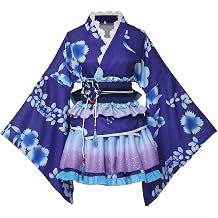 GRACEART Japanese Yukata Kimono Costume Anime Cosplay Robe For Women Girls