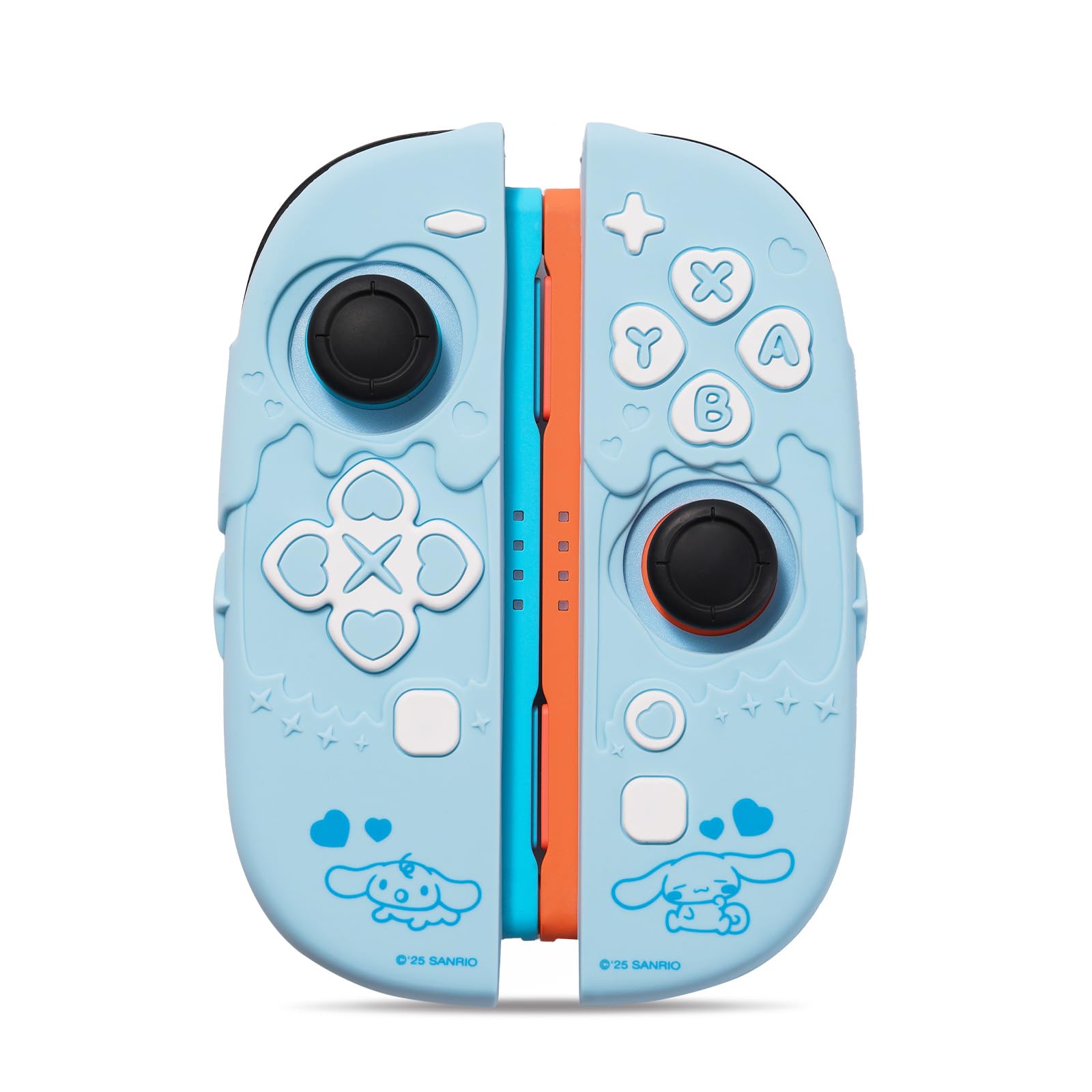 Kuitmor Protective Shell Compatible with Joy con of Switch 2 (2025 Model) Controller, Soft Silicone Cover Case, Anti-Scratch Protective Case for Switch 2025 (Blue（For Switch 2）)