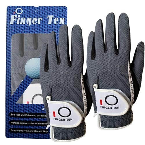 FINGER TEN Guanto da golf per Uomo 2 pezzi, Manico...