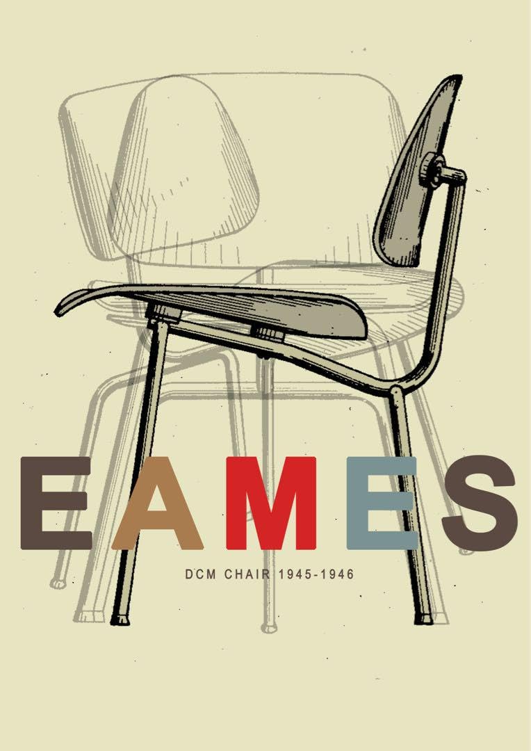 イームズ　Eames ポスター　アート Amazon.co.jp: Eames イームズ チェア アートポスター A2サイズ