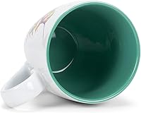 Vista 4 de DEMDACO Dean Crouser Acuarela 16 onzas Taza de pájaro de cerámica brillante con mango de fácil agarre (Nido de colibrí)