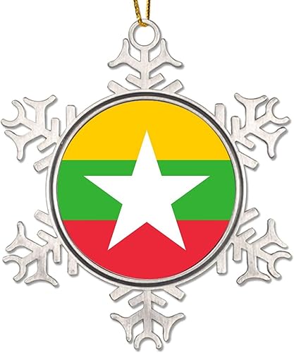 Vista 28 de Bandera de Antigua y Barbuda, adornos para árbol de Navidad, bandera nacional, silueta de Antigua y Barbuda, decoración de Navidad, adorno de copo