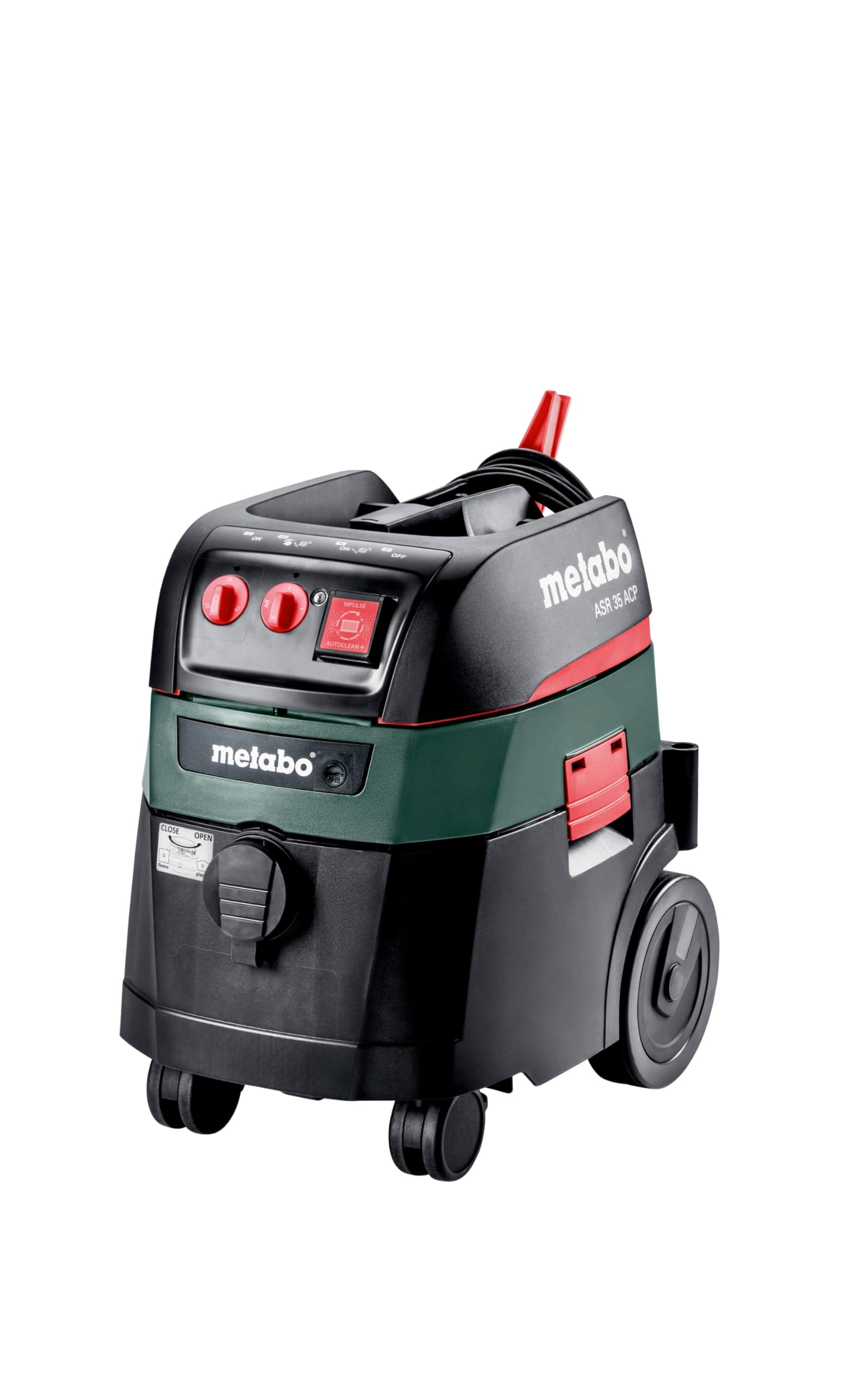 Metabo Asr 35 H Acp Odkurzacz Przemysłowy, Czarny/Zielony/Czerwony, 1400 W