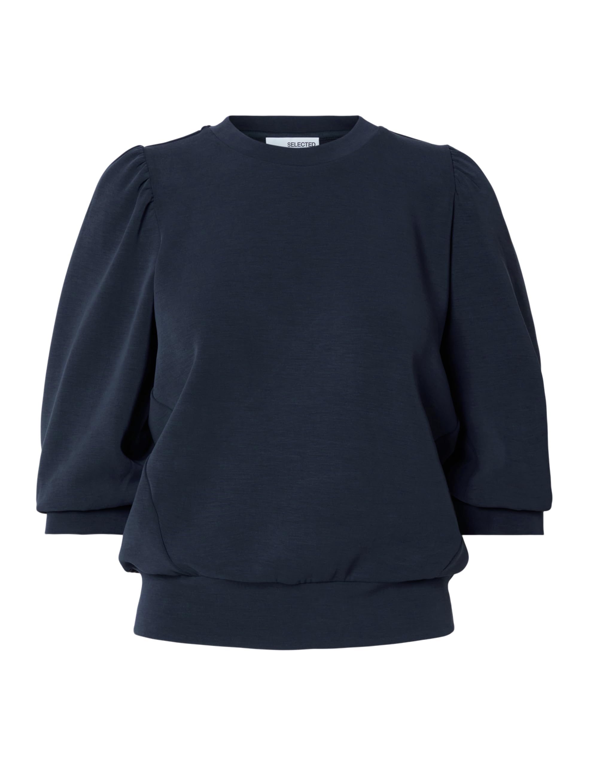SELECTED FEMME SLFTENNY 3/4 Sweat Top Noos, Dark Sapphire, S