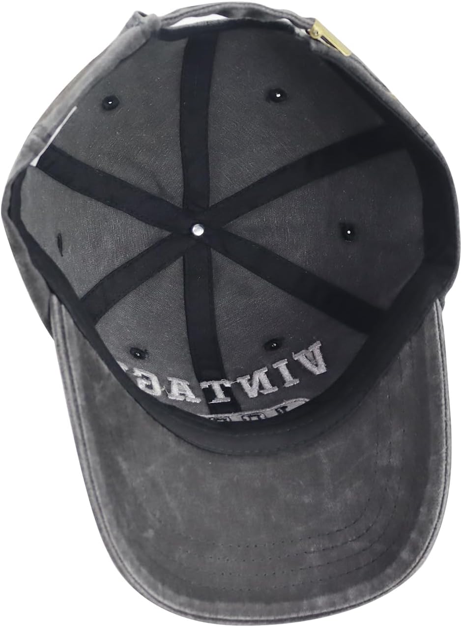 XacaYuerp Vintage 1935 1945 1955 1965 1975 1985 1995 Baseball Hat for Men Women, Adjustable Cotton Embroidered Baseball Cap - Image 6