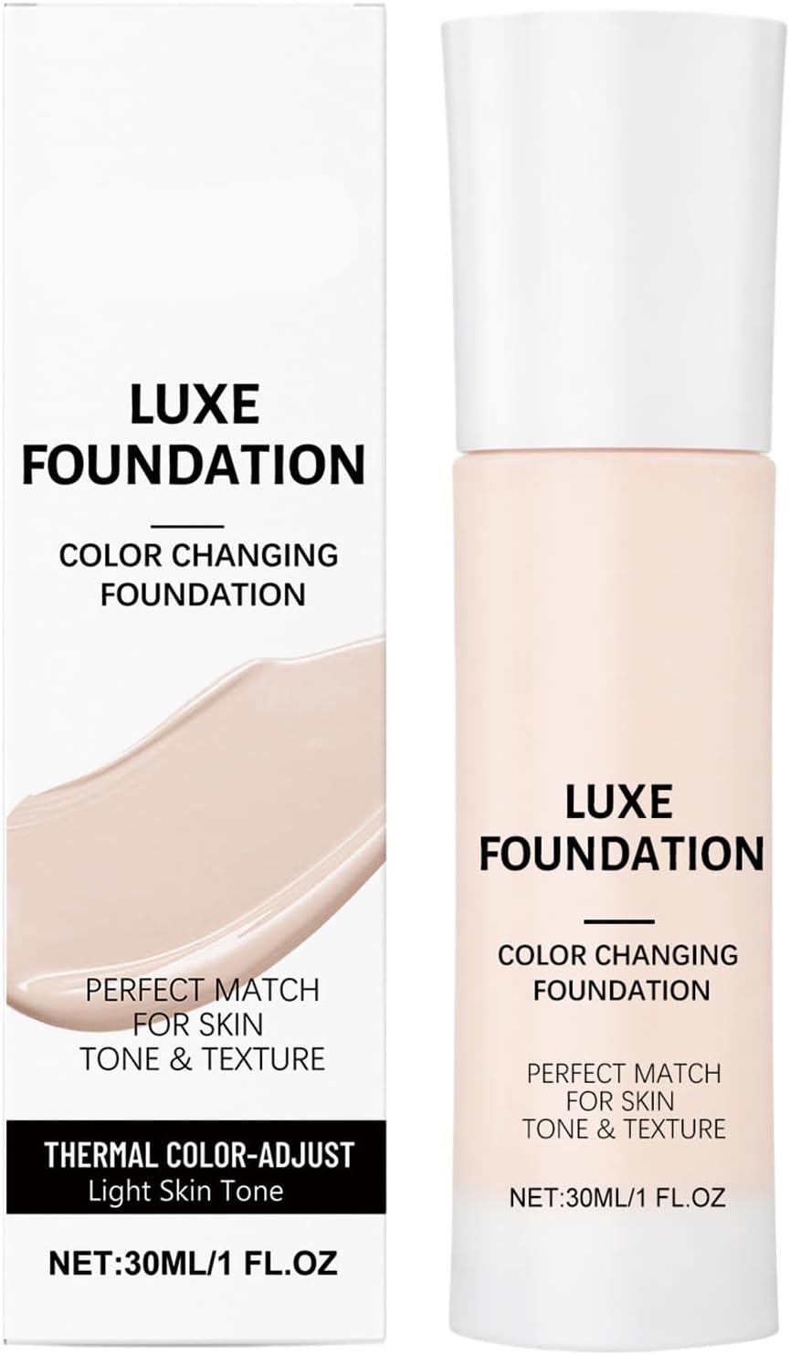 Transforming Base, Self Adjusting Tinted Moisturizer, Lightweight Cream with E, All Day Coverage Beauty Product, Natural Design with Pump, Lovely Gift for Pimple and Brighten Up