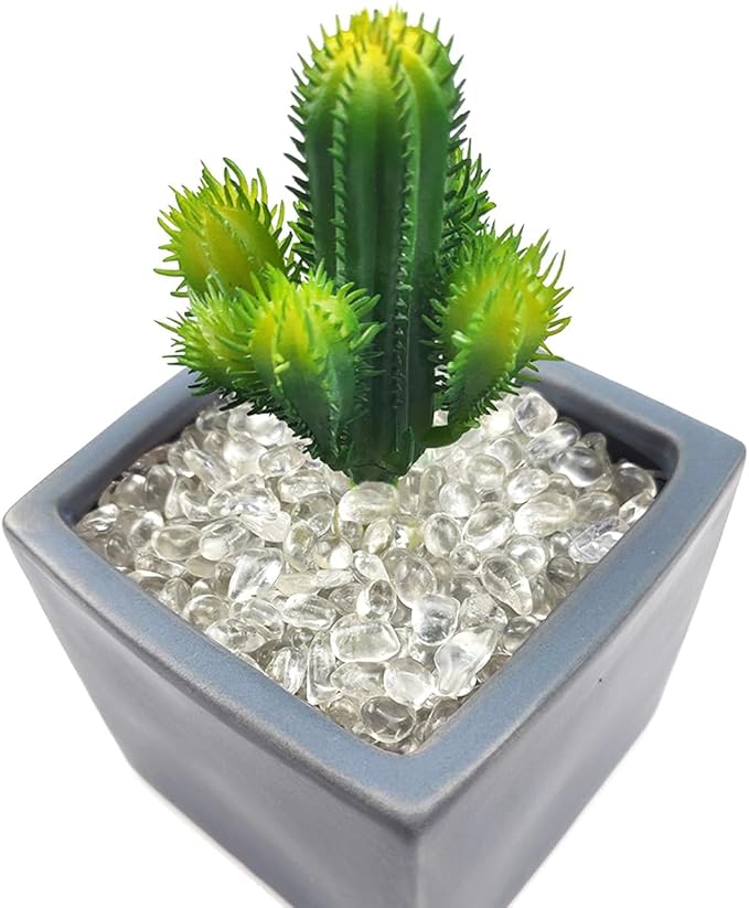 Piedras de Vidrio Marino Transparente 1 Lb Decoración miniatura 3