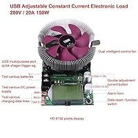 Vista 4 de Maxmartt Probador de batería USB ajustable de corriente constante de carga electrónica módulo de probador de capacidad de batería 150W 200V 20A