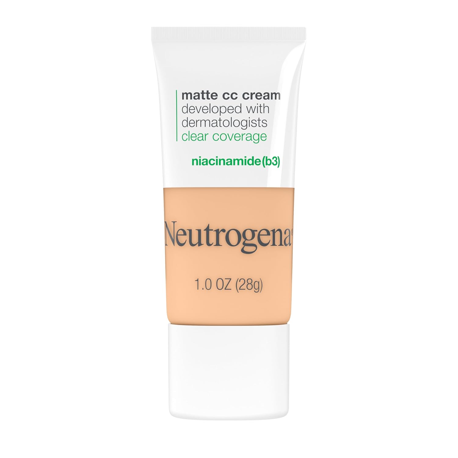 Neutrogena Clear Coverage Flawless Matte CC Cream, Porcelain, 1 oz Neutrogena Clear Coverage Flawless Matte CC Cream, Porcelain, 1 oz