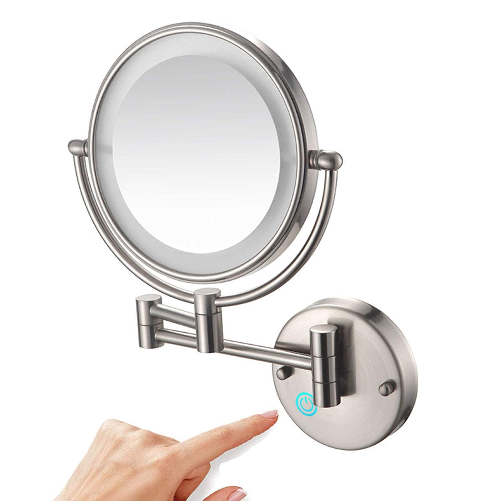 Miroir maquillage mural tactile pour illuminer la routine beauté dans la salle de bain