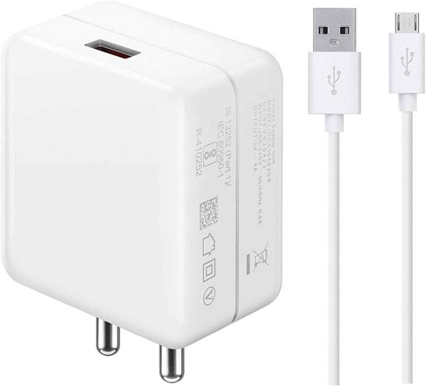 Shopdeal Mobile Charger for Asus Zenfone 4 Max Plus ZC554KL Original Micro Mobile Charger Android Smartphone Qualcomm 3.0 Charger Hi Speed Fast Charger with 1.2m USB Cable Dash (3.1Amp White)