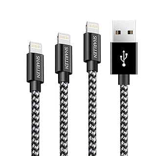 Amazon Co Jp Iphone 充電ケーブル 3本セット0 2m 1m 1 8m ライトニングケーブル データ転送 耐久ナイロン編み Lightning 急速充電 アイフォン Iphone Xs Xs Max Xr Iphone 8 Plus Iphone X Ipod Ipad 対応 パソコン 周辺機器