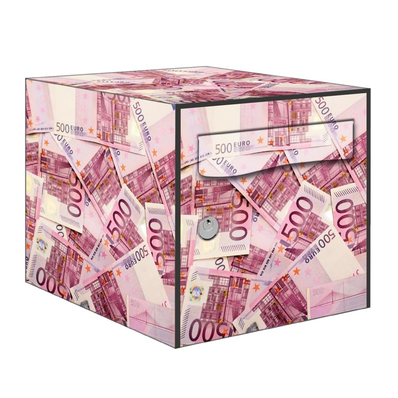 Autocollant boîte aux lettres usée solution kit complet 5 faces sticker billet 500 euros