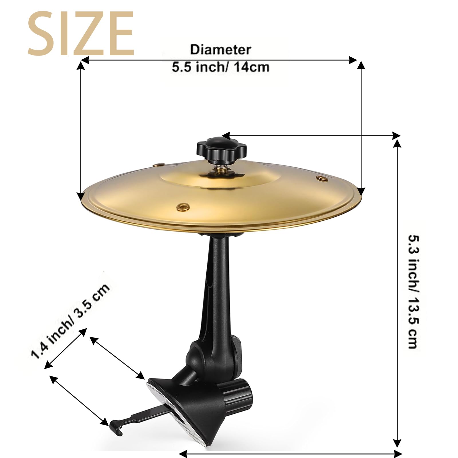 Car Crash Cymbal, Car Cymbal Air Vent, 360° Rotating Easy Installation - Image 2
