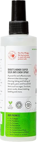Miniatura 3 de SKOUT'S HONOR Super Sour! Spray antimasticación - Fórmula ultra amarga natural para ayudar a disuadir la masticación, lamido y mordeduras