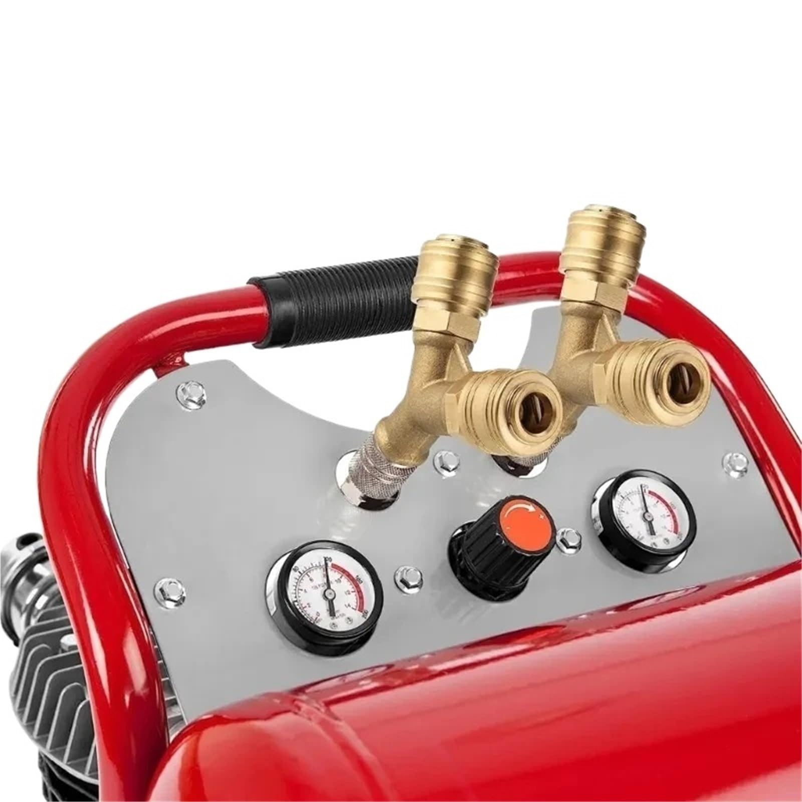 Distributore di Aria compressa a 2 Vie con 2 raccordi NW7.2 1/4 di Pollice AG Tubi Flessibili 'Aria Distributore di Raccordo rapido in Ottone