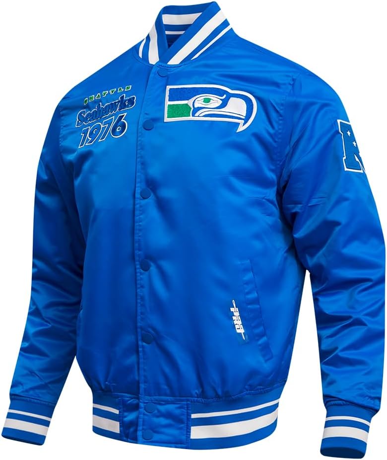 Pro Standard Mens NFL Retro Classics Satin Jacket - Image 3