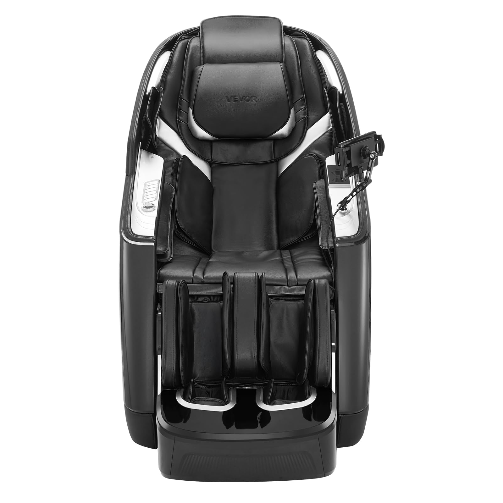 VEVOR Sillón de Masaje con Gravedad Cero y SL-Riel, Modo de Estiramiento de Yoga, Masaje 3D/4D con Voz IA, Calefacción, Pedal Eléctrico, 36 Airbags, Pantalla TFT, Botones en el Reposabrazos, Ruedas
