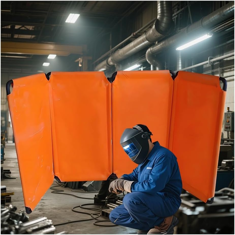 Welding Protect ain, Fire Foldable Move Guardrail Flame Retardant Fence, Flame-Resint Welding Protect Sn - Welding Blankets, Flame Retardant Fence,58x110cm