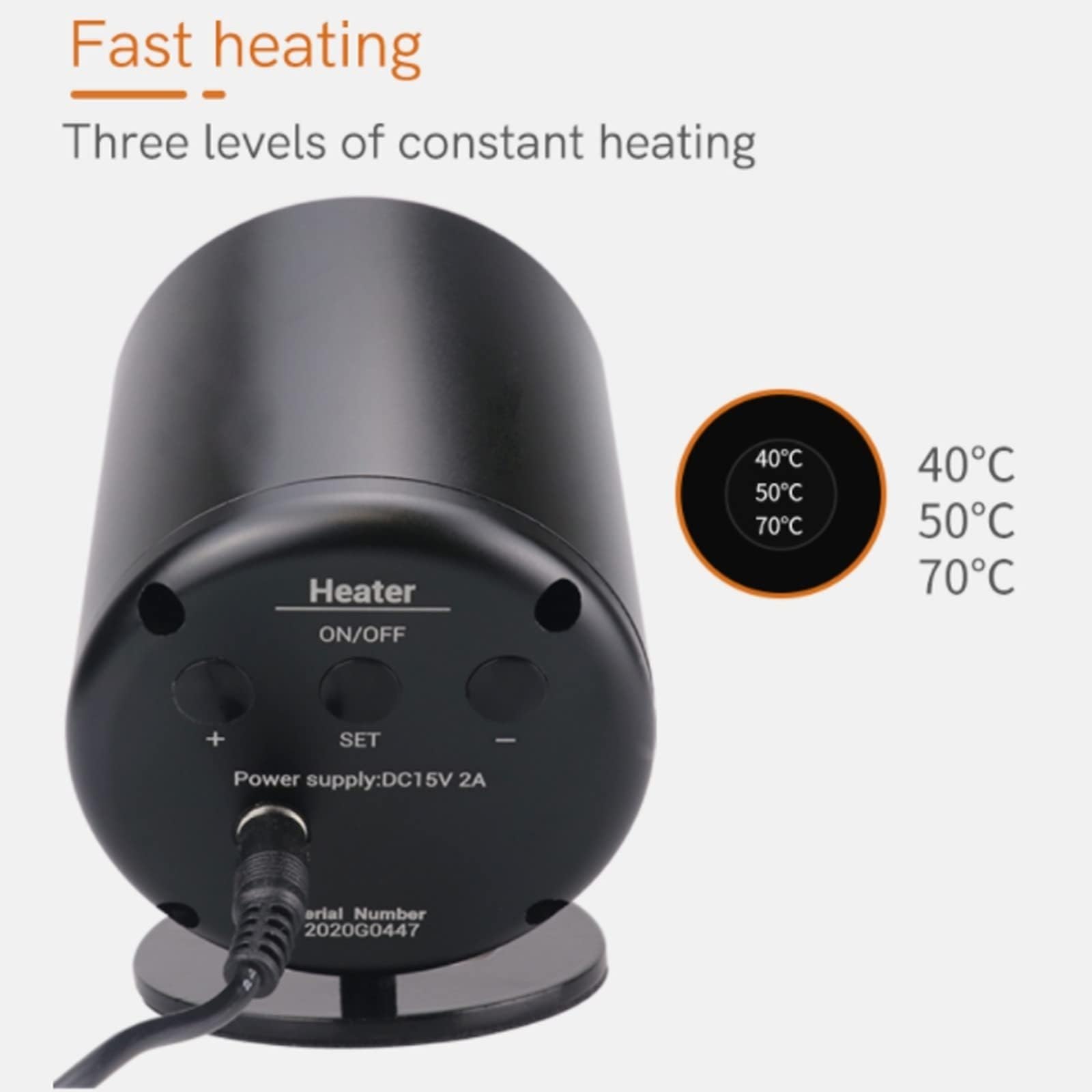 Dental Composite Heater with LED Display, Adjustable Temperature 40℃-70℃, Resin Heater for Improved Performance