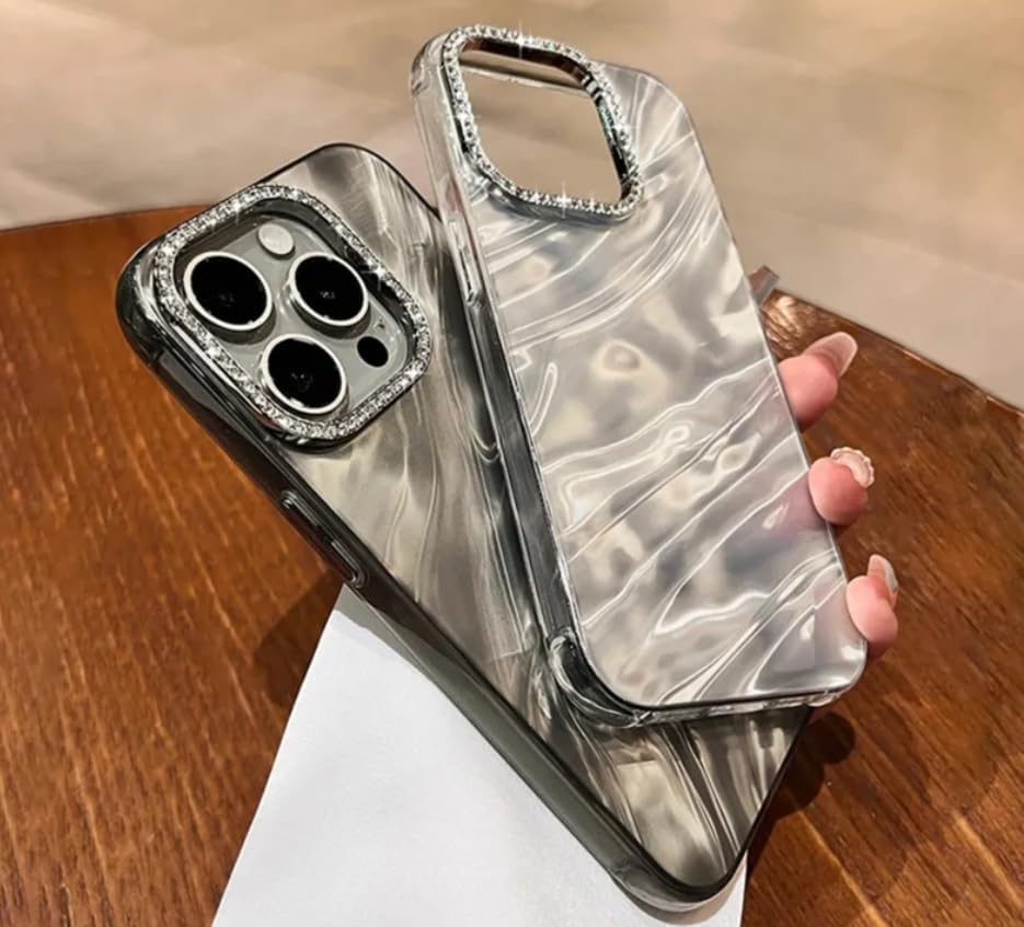 Image of Polycarbonate Compatible with iPhone 13 Camera Lens Protection Bling Glitter Shockproof Protective Back Case Cover (Gold)