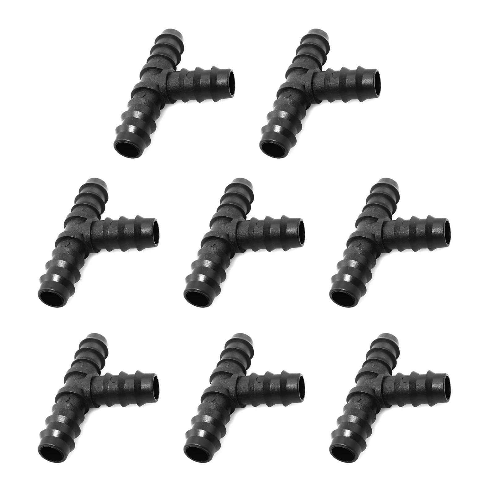 8Pcs Drip Irrigation Barbed Fitting Kits for 1 / 2inch Tubing 16MM Barbed Connectors Drip Line Connector Hose Hose End Plug