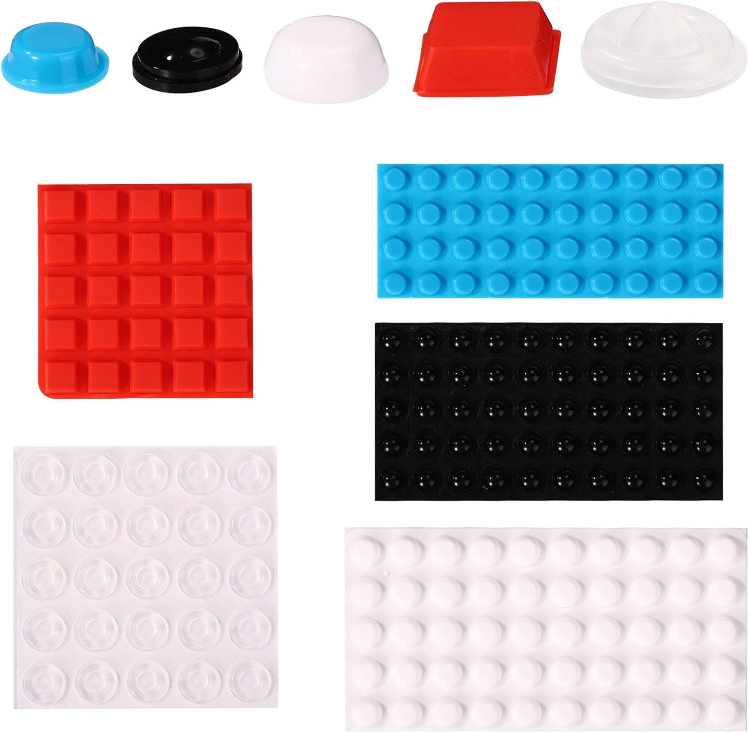 190pcs Bump Dots for Visually Impaired, Low Vision Aids Impairment Braille Stickers Raised Tactile Dots Labels Products for Blind People Elderly Keyboard Daily Objects Assorted Sizes and Styles