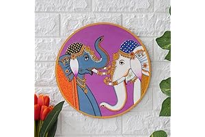 Shri Hari Traders Handmade Pichwai Wooden Wall Painting