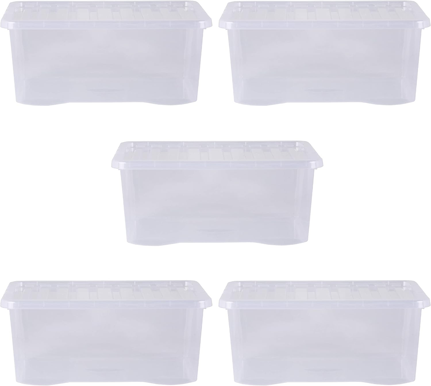 Wham Crystal 11 Litre Box & Lid Clear - Groceries