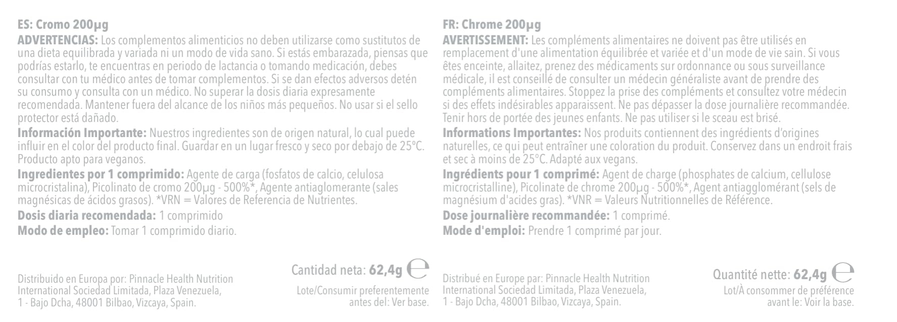 Chrome 200µg - 360 Comprimés - Jusqu’à 1 an de Bienfaits - SimplySupplements