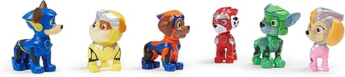 Miniatura 8 de Paw Patrol The Mighty Movie, paquete de regalo de figuras de juguete, con 6 figuras de acción coleccionables, juguetes para niños y niñas a partir