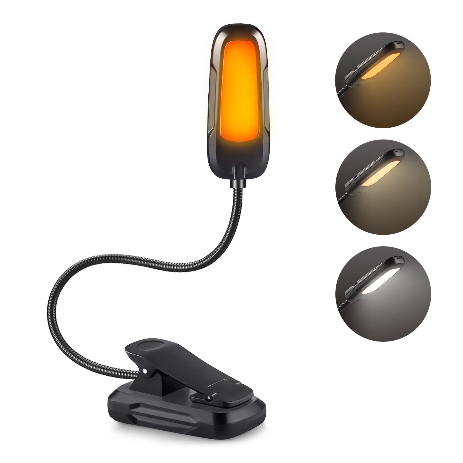 Book Light For Reading In Bed Clip On Rechargeable Book Reading Light