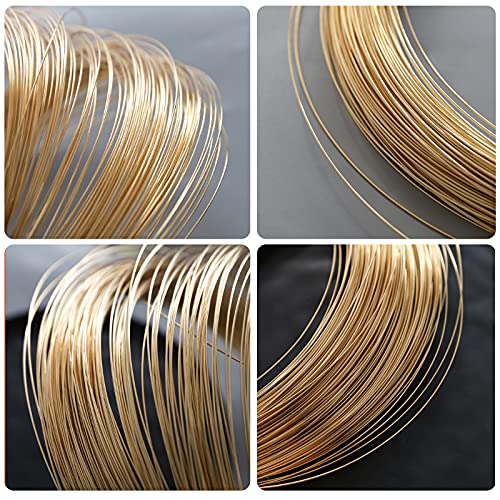 Jewelry Wire, 22 Gauge Copper Jewelry Wire, Craft Wire, 4 Rolls Jewelry Beading Wire Tarnish Resistant, Jewelry Beading Wire For Jewelry Making Supplies #TOP3