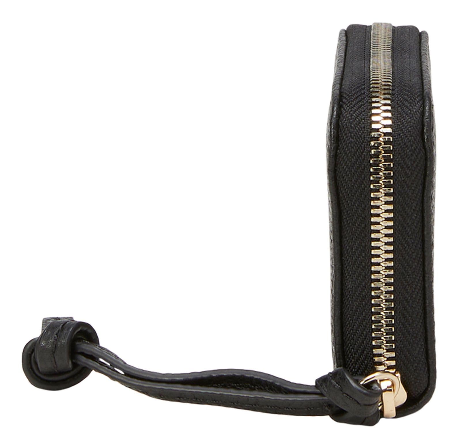 Marc O'Polo Leder Geldbörse Melissa Zip Wallet Black schwarz
