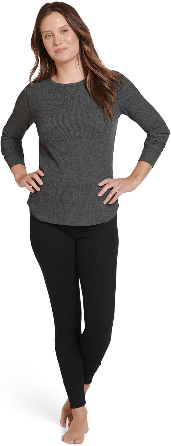 Jockey Women's Loungewear Long Sleeve Waffle Crew - Image 3