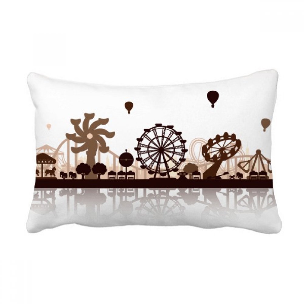Coussin de garnissage parc d'attractions noir avec housse déco premium