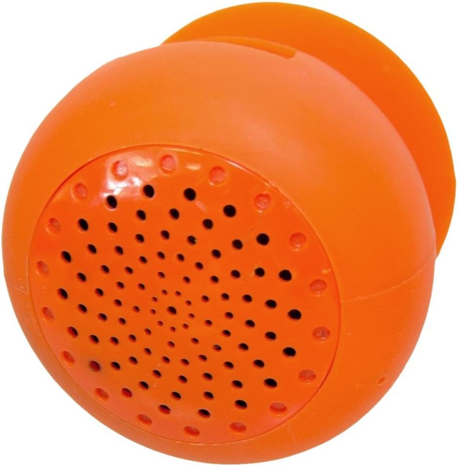 Audiobomb's Squish Water-Resistant Bluetooth Shower Speaker Rechargeable and Portable the Perfect Gift - Orange