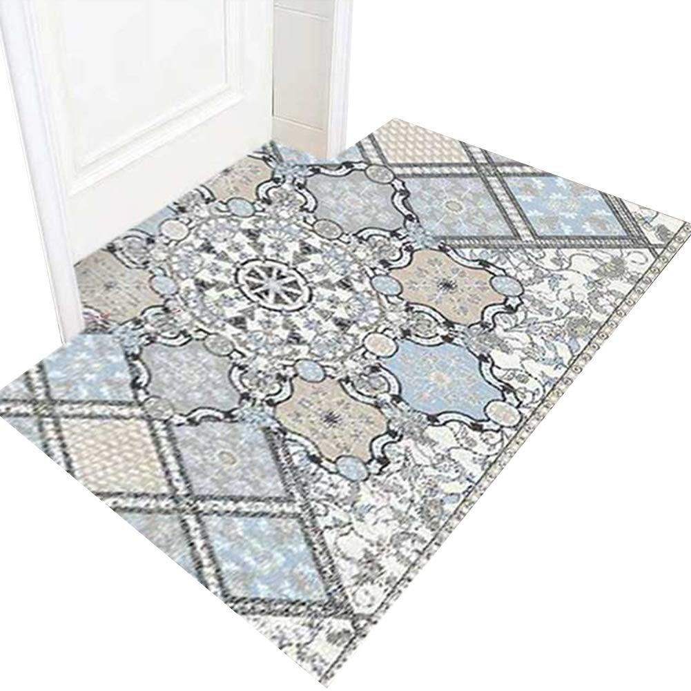 ZRUYI Paillassons Pour Entrée Tapis D'entrée De Cuisine Tapis De Porte Moquettes Moderne Accueil Cuisine Salon Tapis De Bain 3 Couleurs Personnalisable (Color : B, Size : 100x100cm)