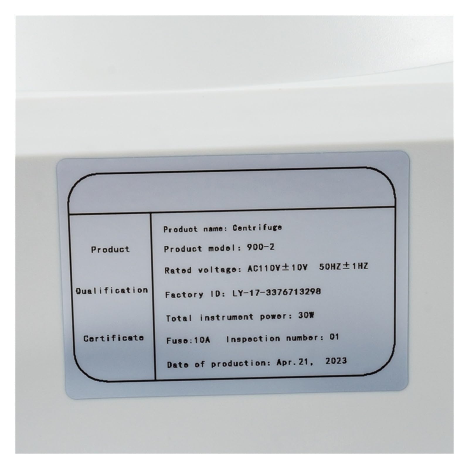 Zentrifuge, 4000rpm/min Elektrische Zentrifuge Experimentelles Instrument Desktop Stufenlose Geschwindigkeitsregulierung Timing-Zentrifuge 900-2